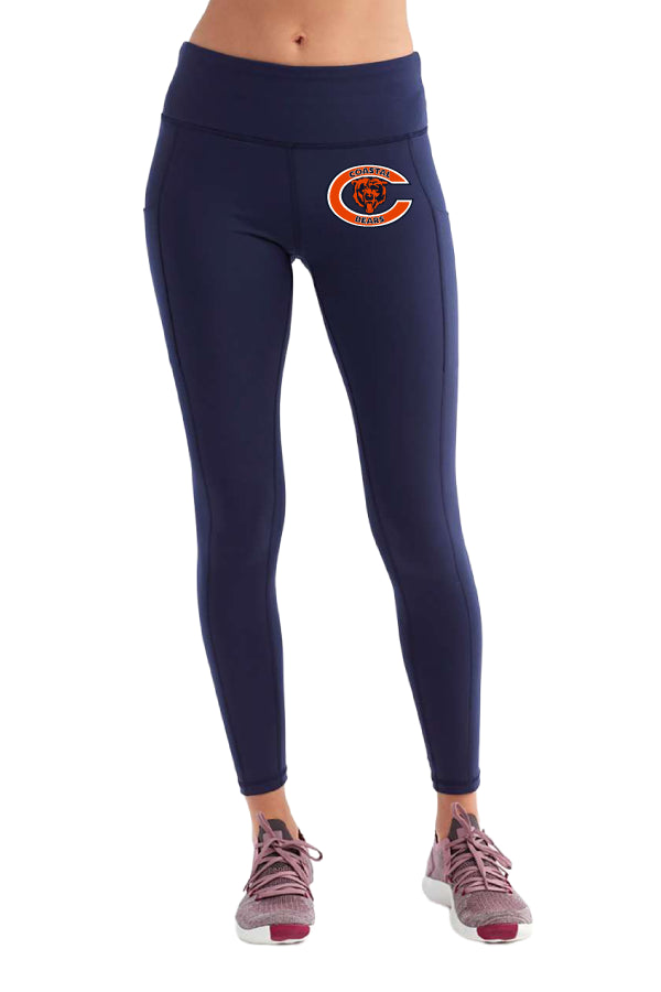 Del Mar Coastal Bears Women's Performance Leggings