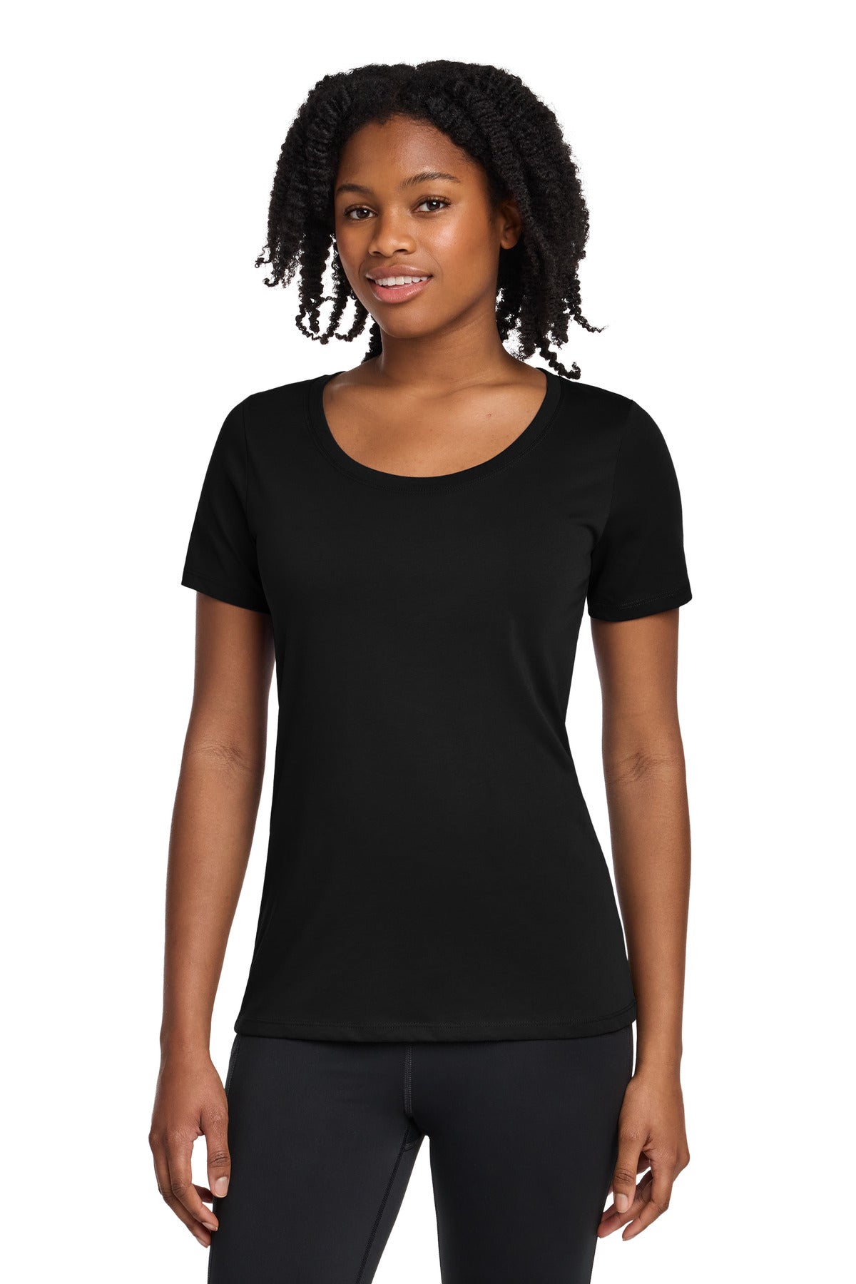 Nike Women's Dri-FIT Cotton/Poly Scoop Neck Tee NKBQ5234